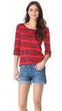 Capri Stripe Henley